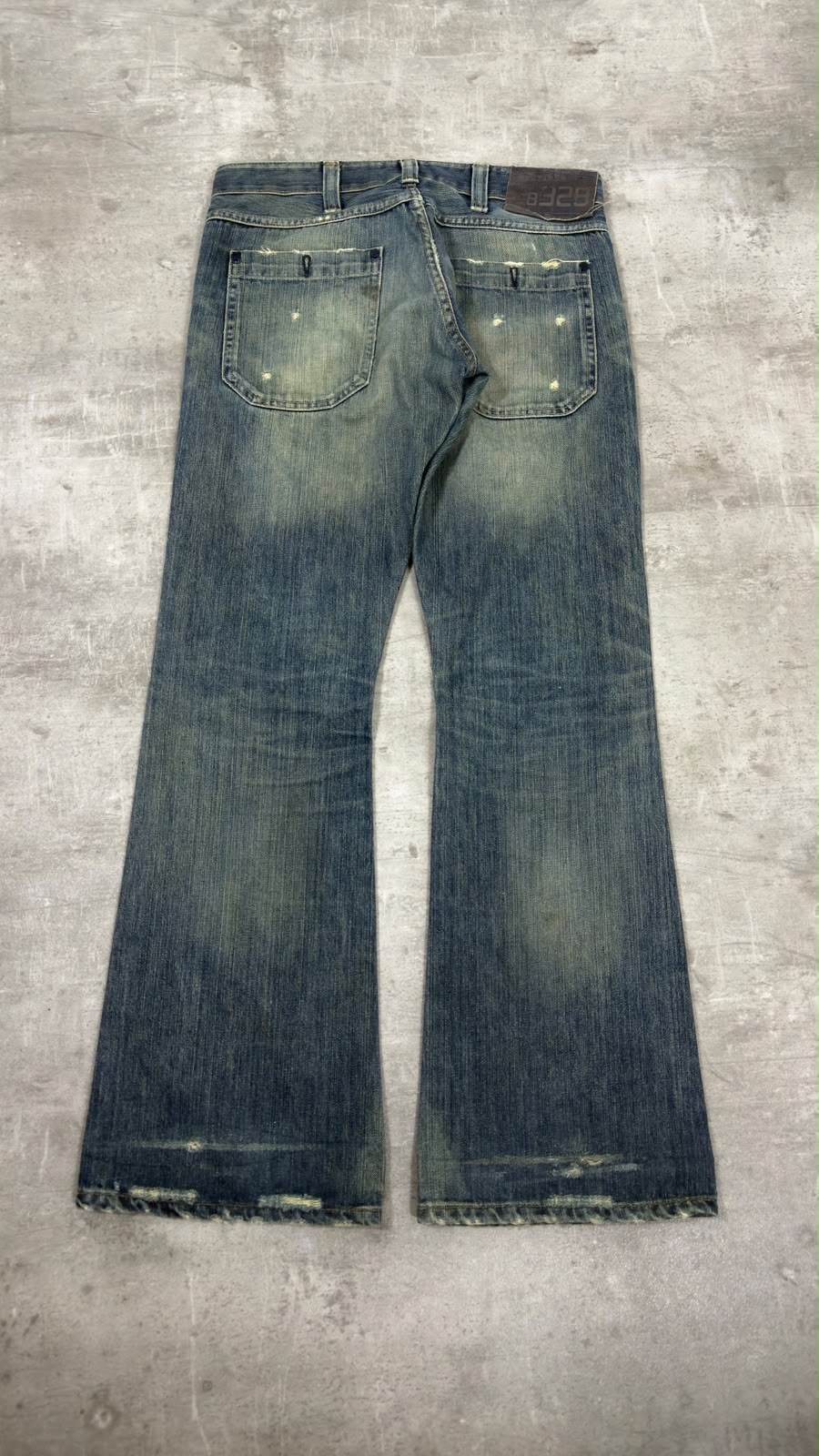 Japanese Washed Bootcut Jeans S-M