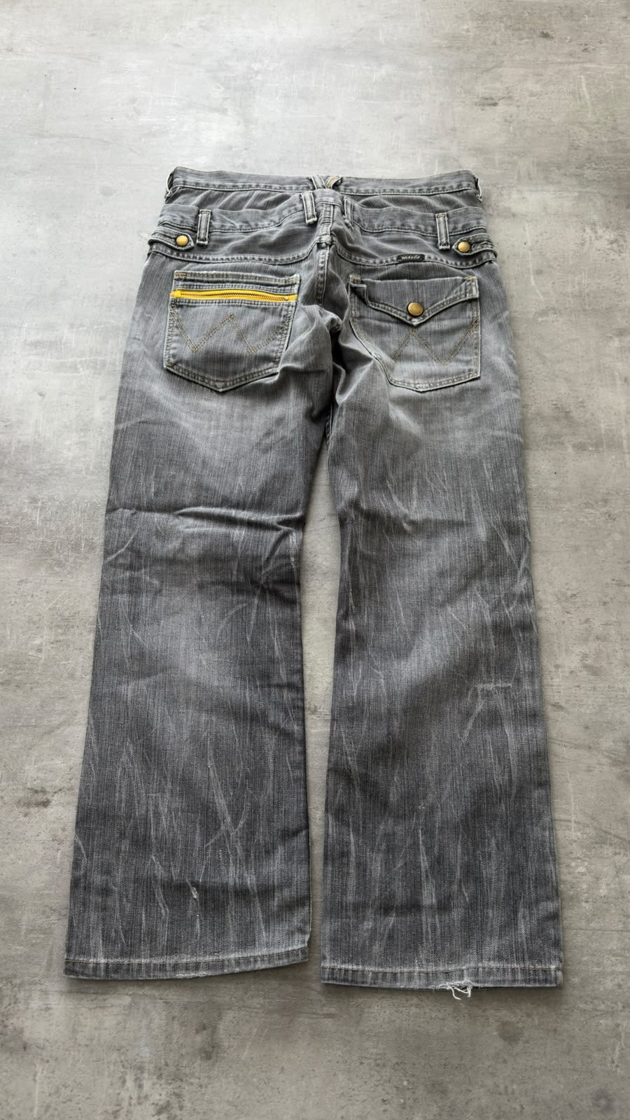 Japanese Grey Bootcut Washed Jeans W31