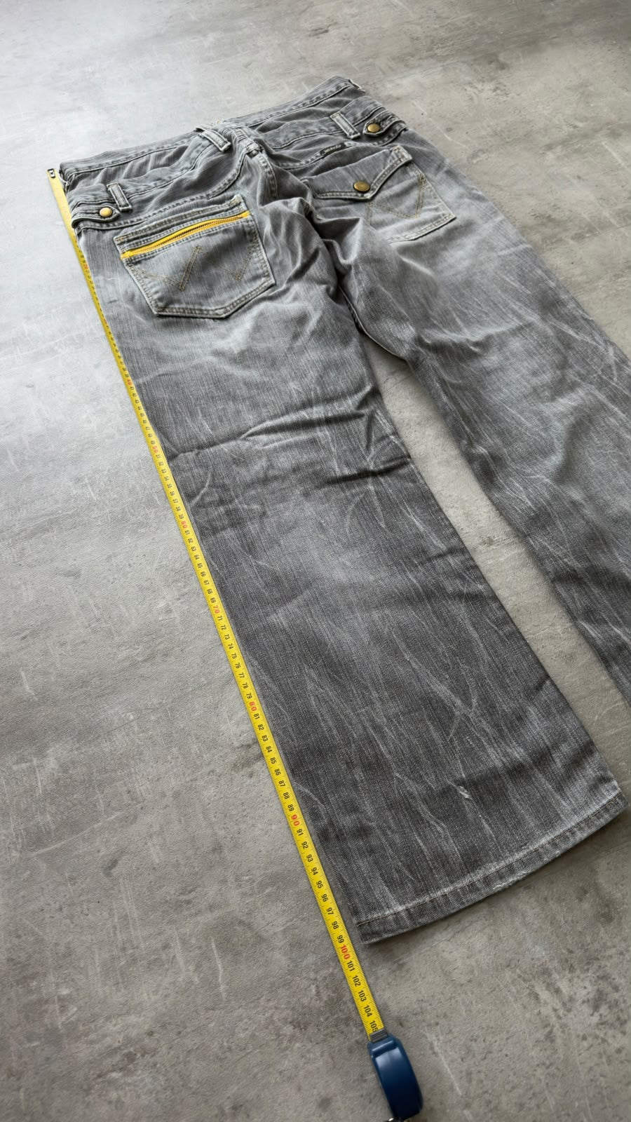 Japanese Grey Bootcut Washed Jeans W31