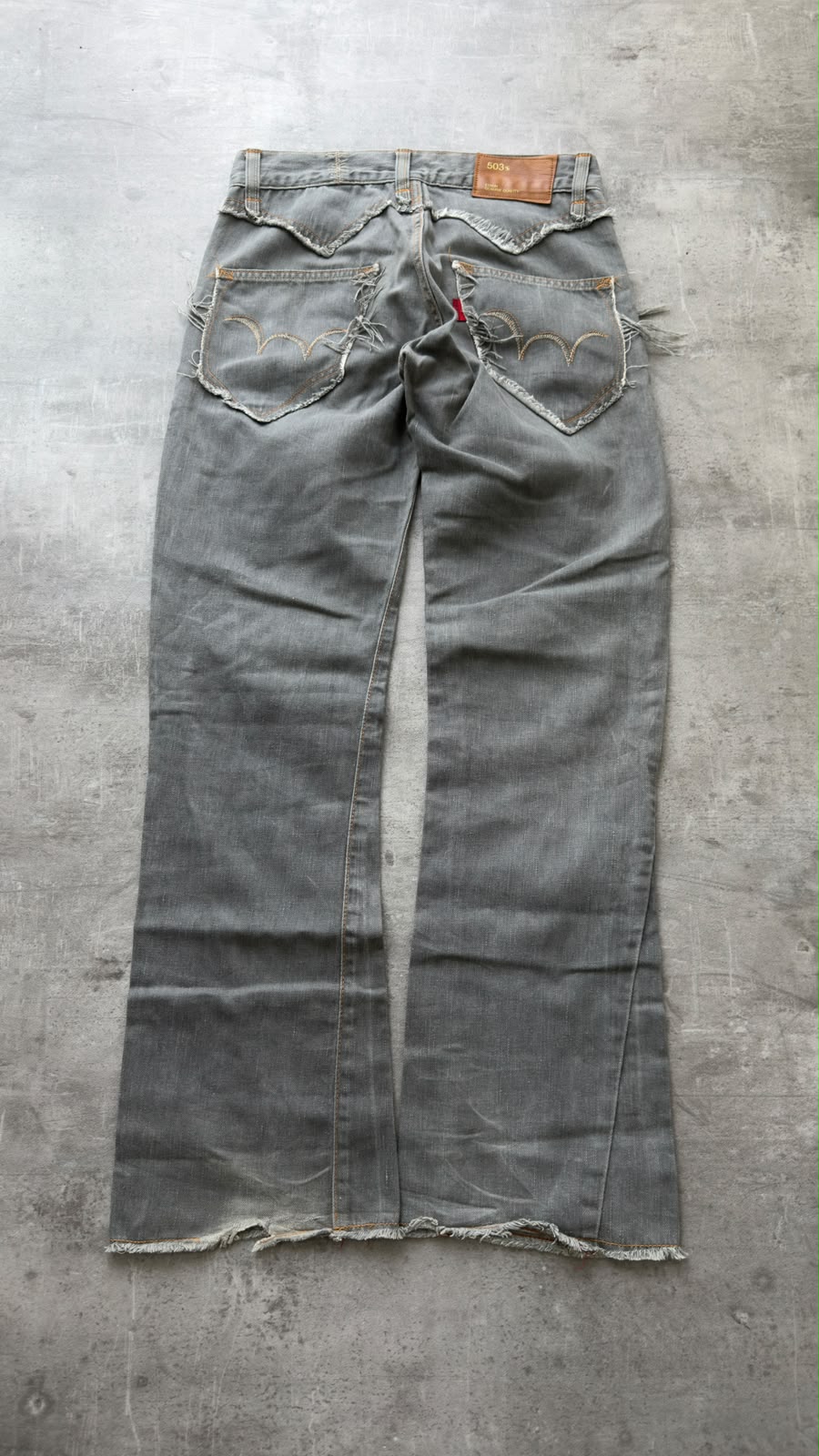 Edwin 503 Japanese Grey Bootcut Jeans (W29 L31)