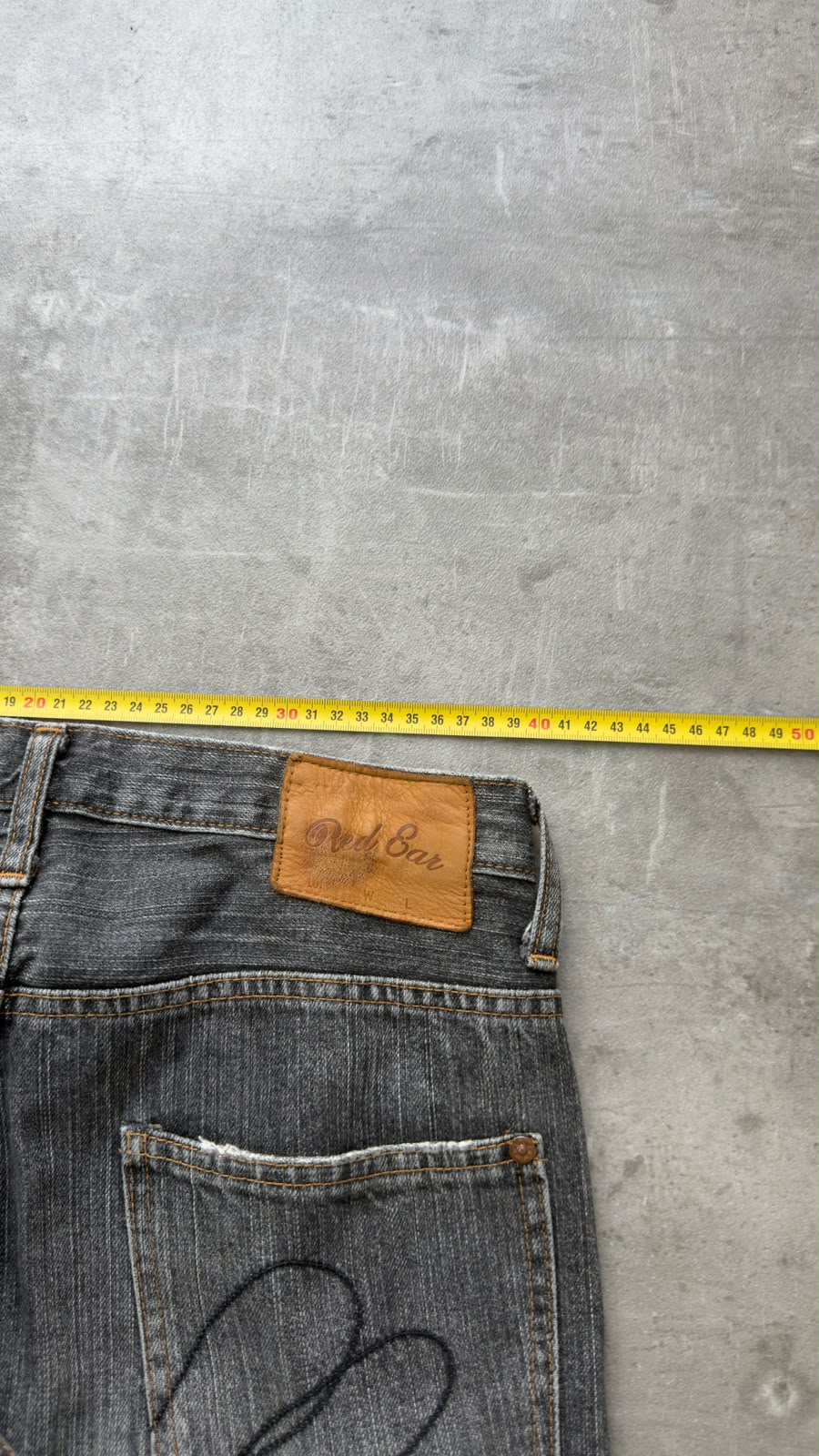 Japanese Grey Distressed Jeans W30