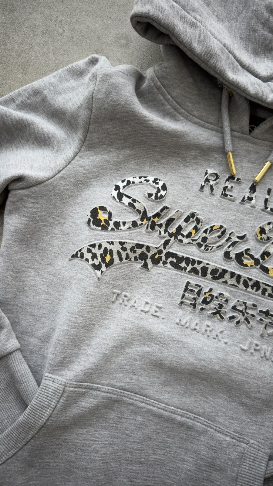 Superdry Leopard Logo Hoodie XS