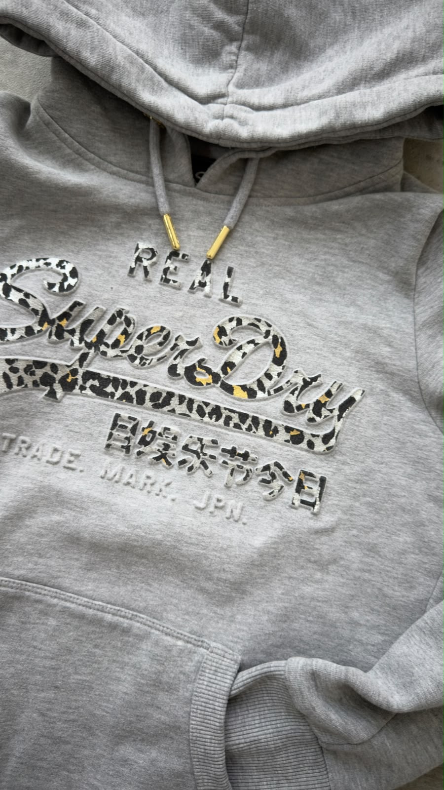 Superdry Leopard Logo Hoodie XS