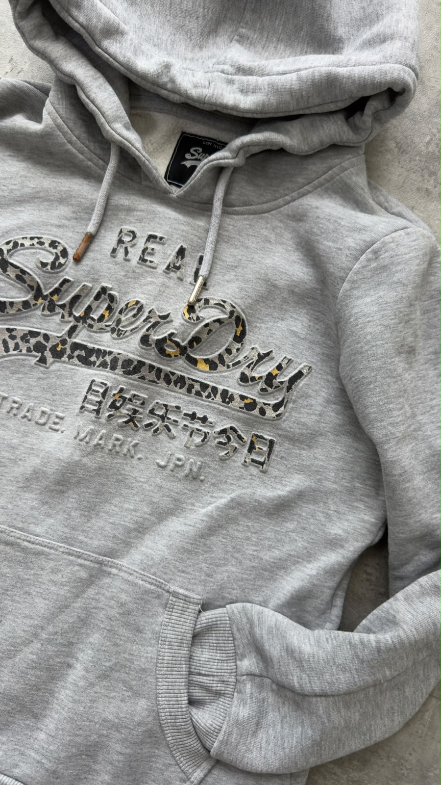 Superdry Leopard Logo Hoodie XS
