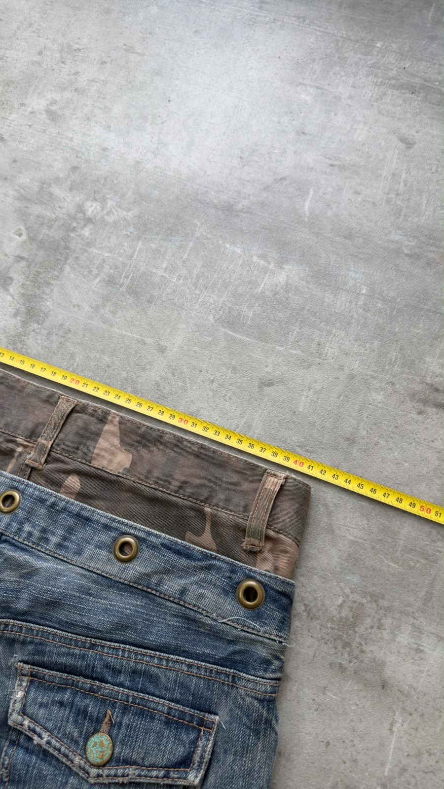 Japanese Washed camo Bootcut W31