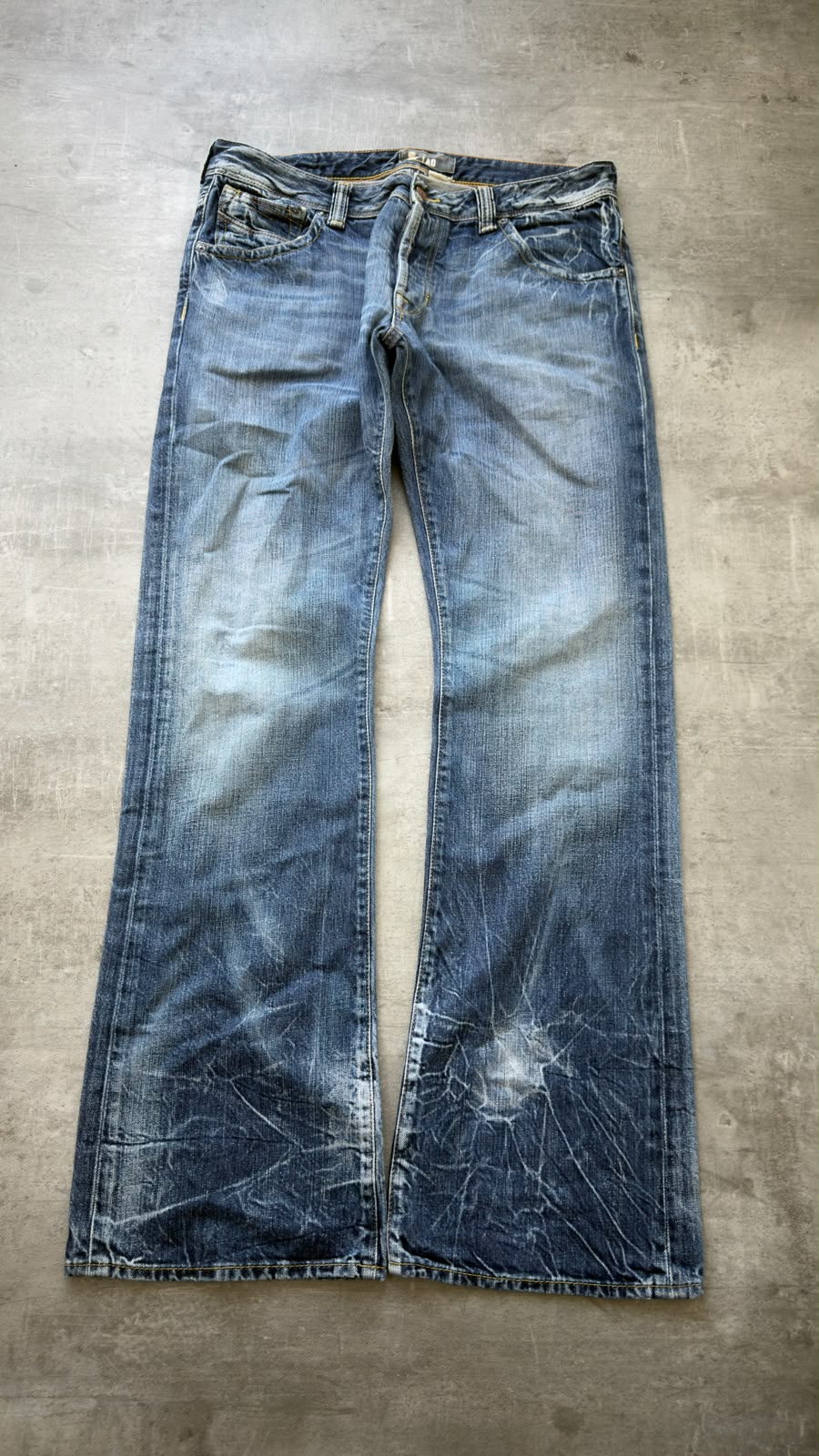 Japanese Washed Bootcut Jeans W33
