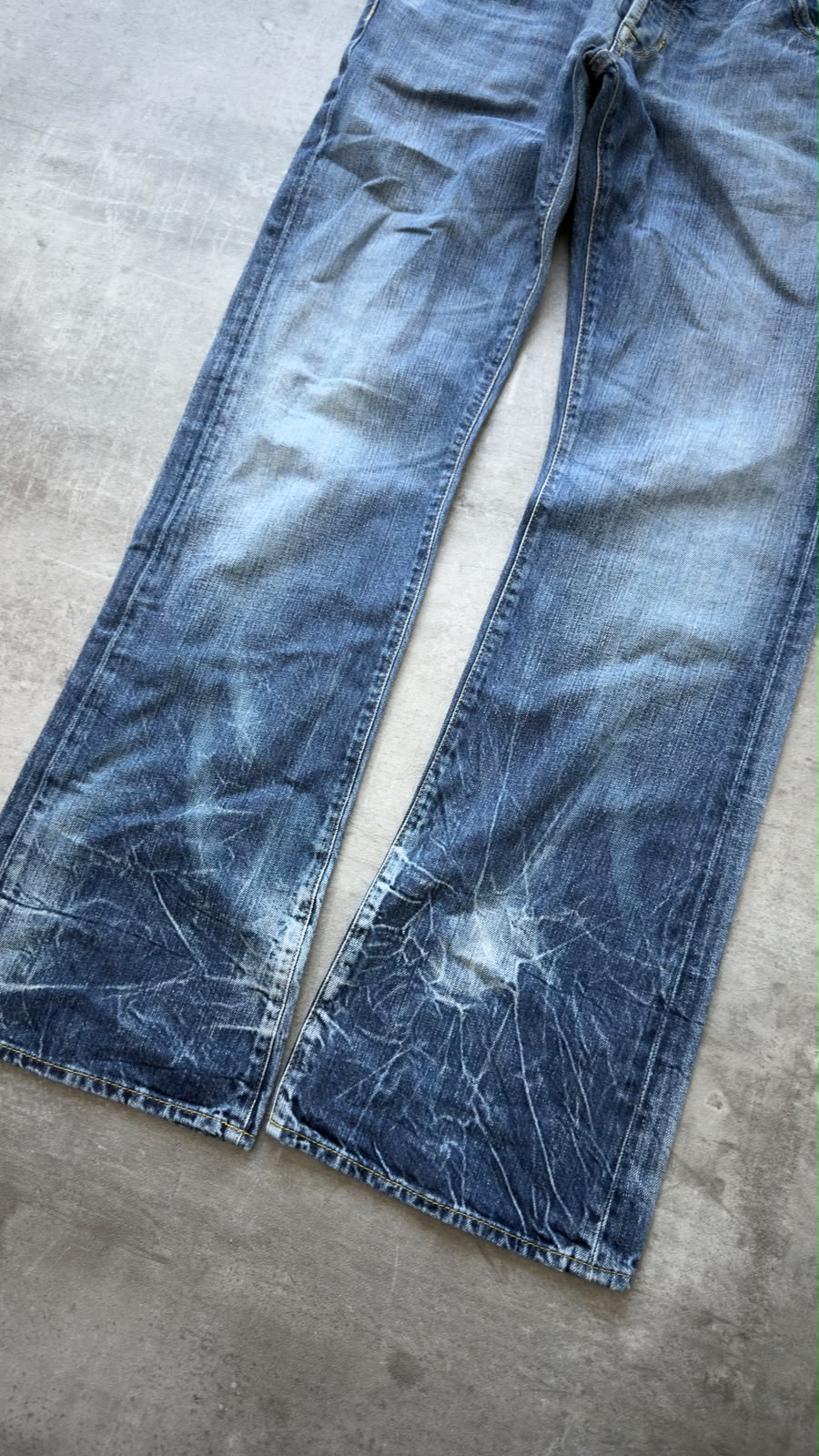 Japanese Washed Bootcut Jeans W33
