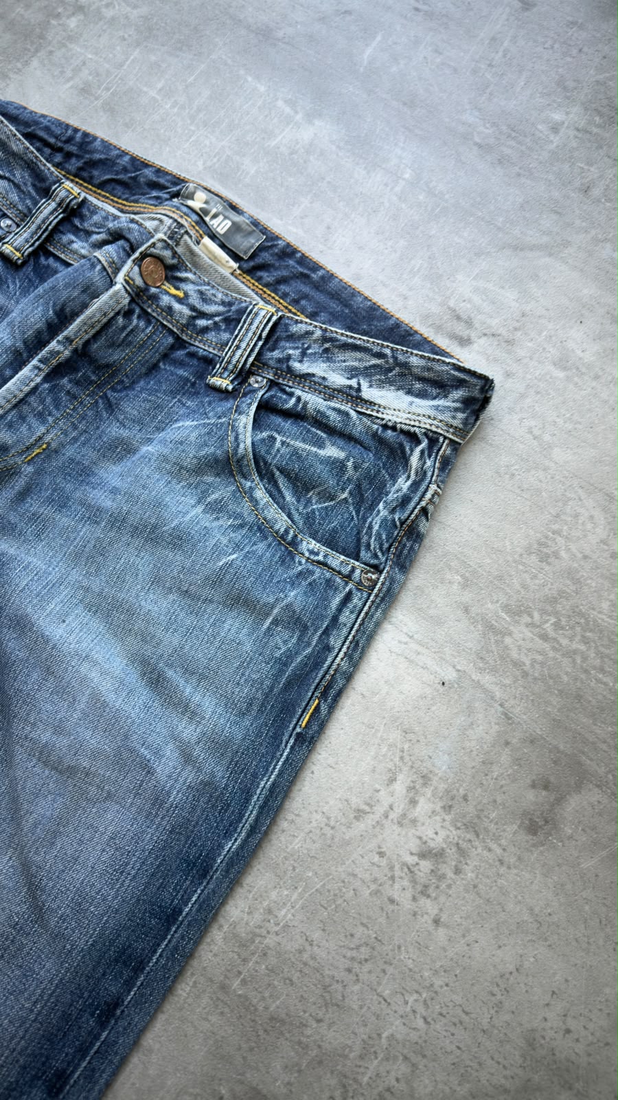 Japanese Washed Bootcut Jeans W33