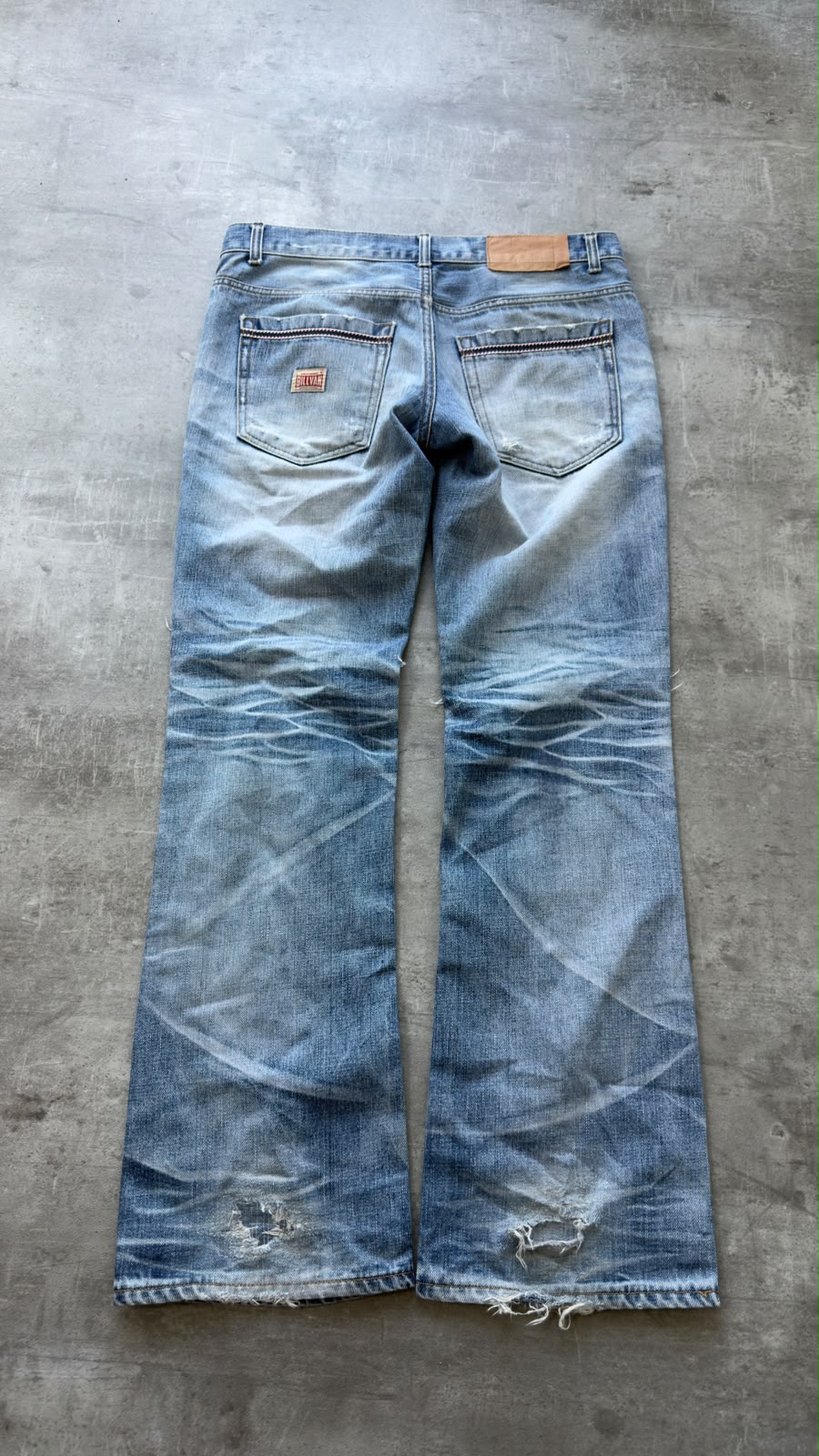 Japanese Washed Bootcut Jeans W32