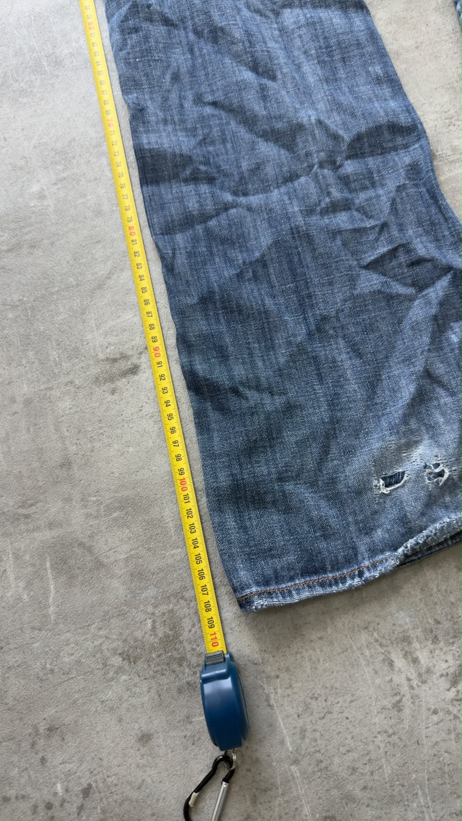 Japanese Ripped Bootcut Jeans W28