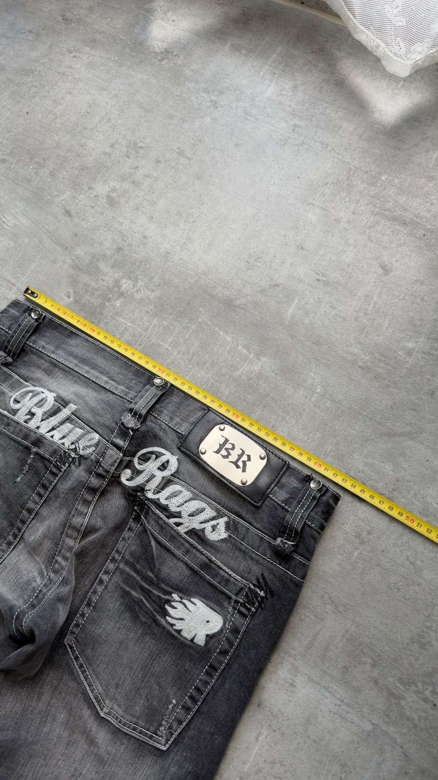 Japanese Washed Grey Bootcut Jeans W33