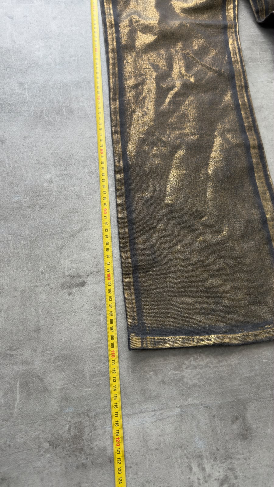 Japanese Gold Waxed Bootcut Jeans W28