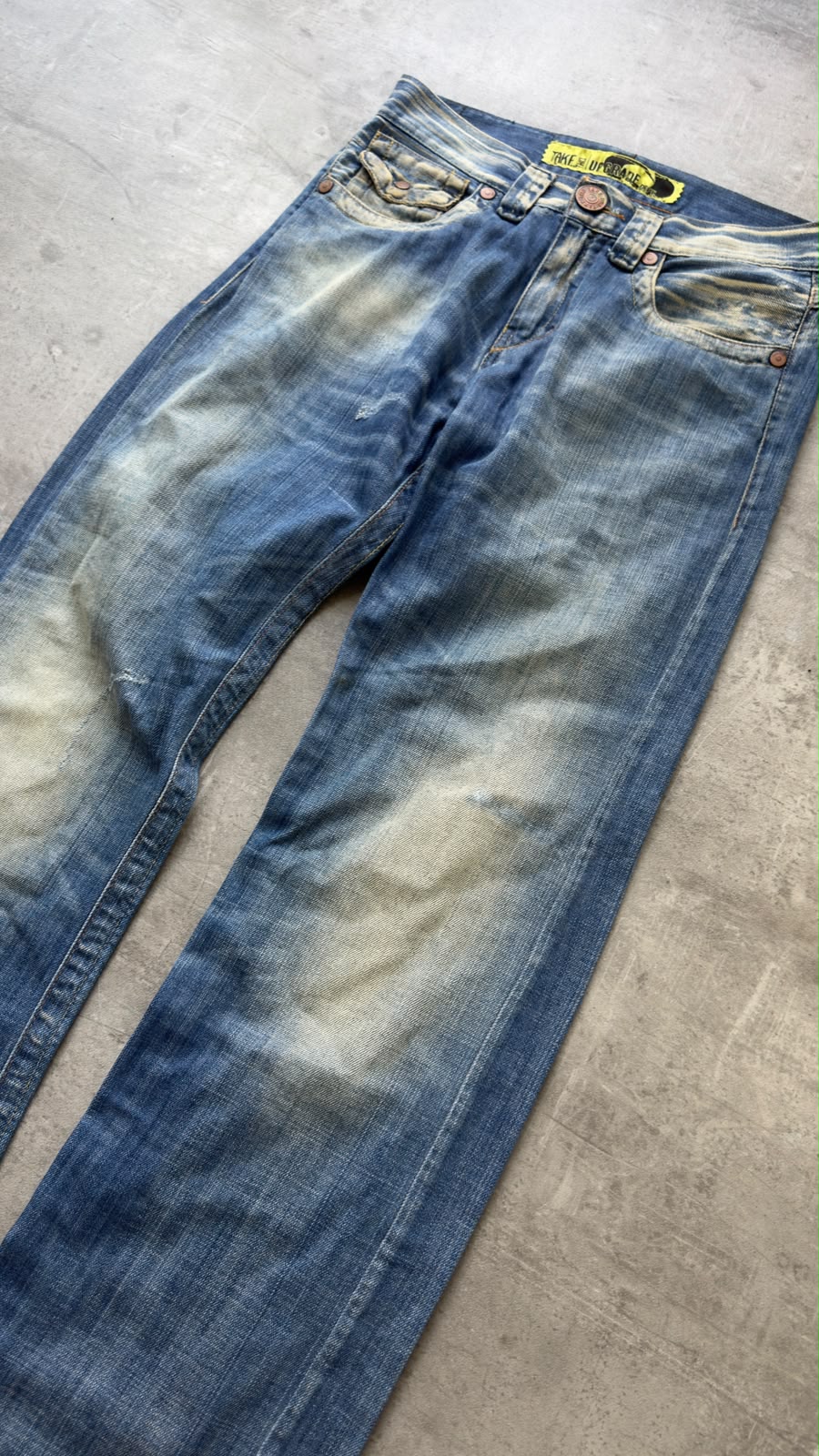 Japanese Washed Bootcut Jeans W30