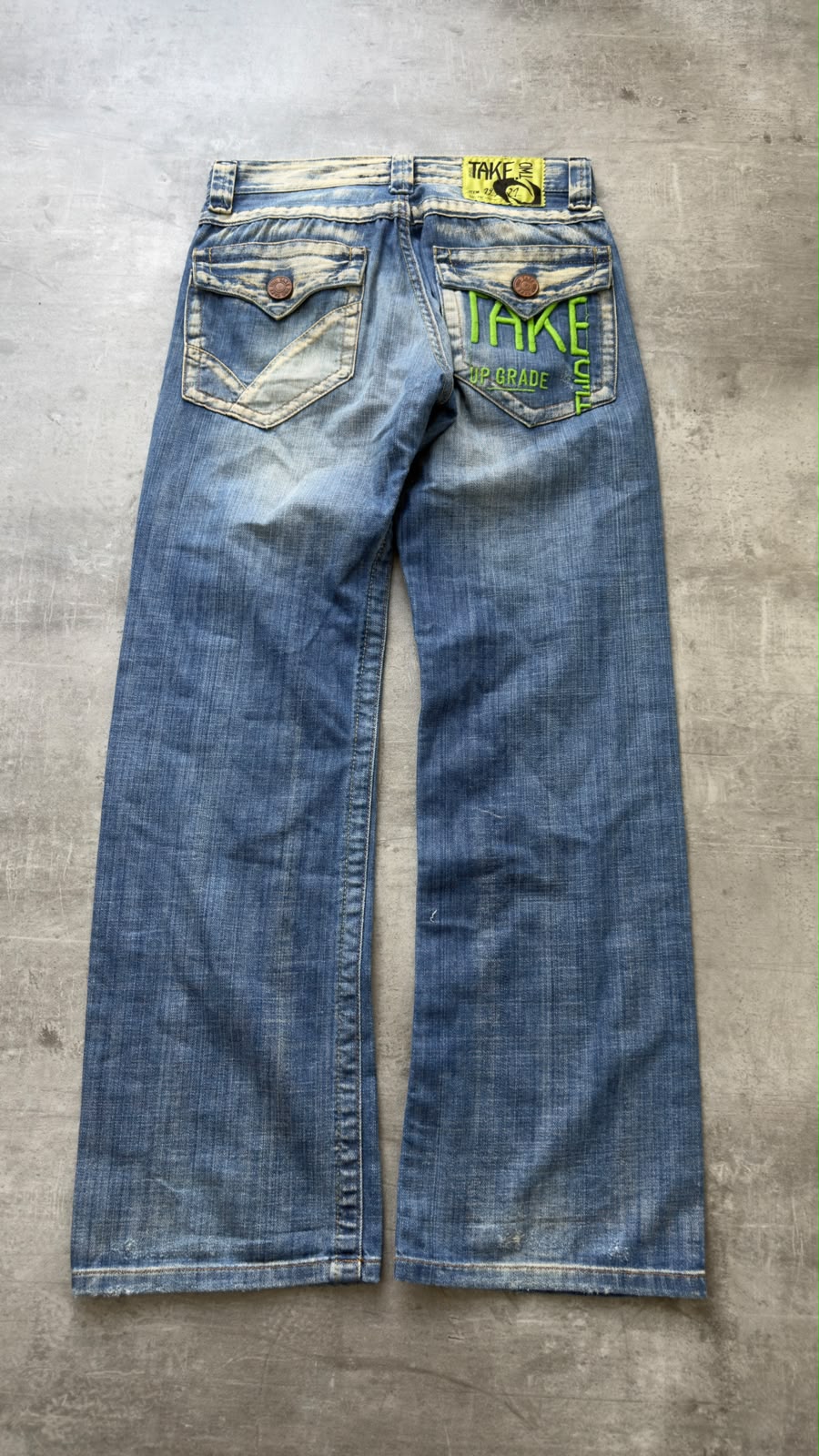 Japanese Washed Bootcut Jeans W30