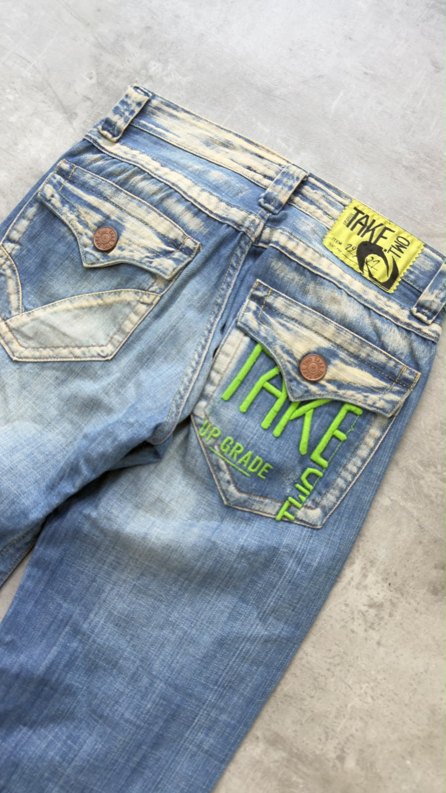Japanese Washed Bootcut Jeans W30