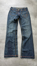 japanese Women Flared Bootcut Jeans XS