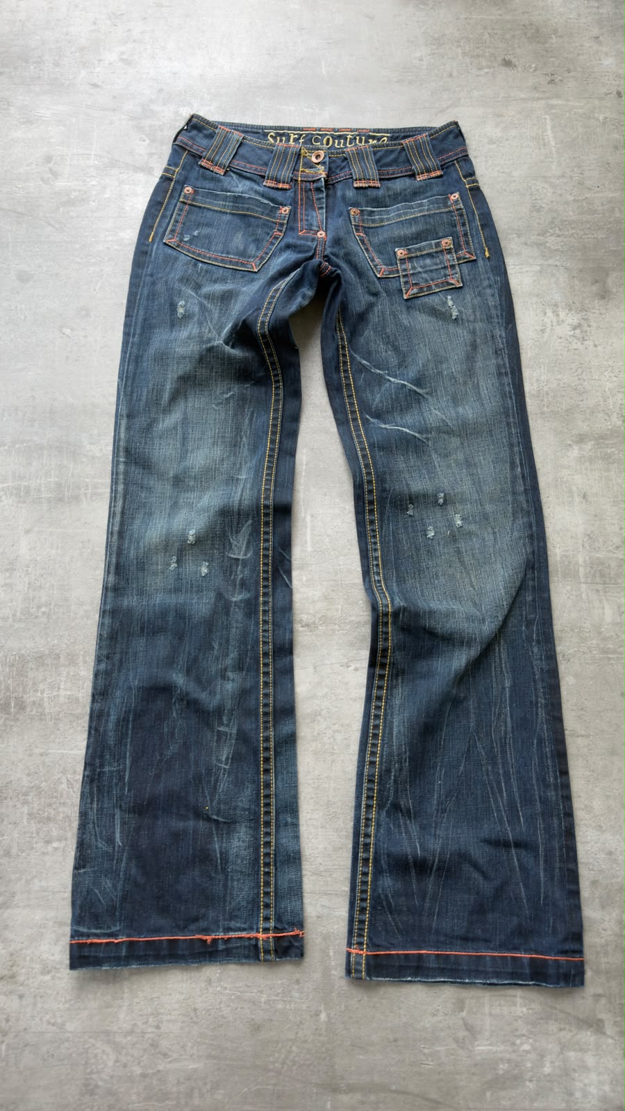 japanese Women Flared Bootcut Jeans XS