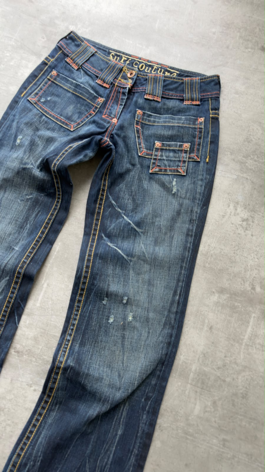 japanese Women Flared Bootcut Jeans XS