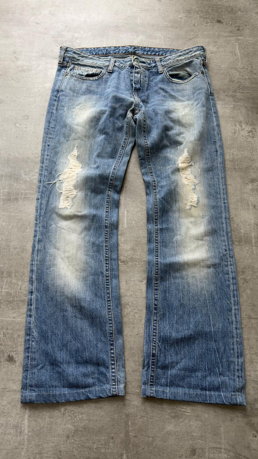 Japanese Washed Bootcut Jeans S
