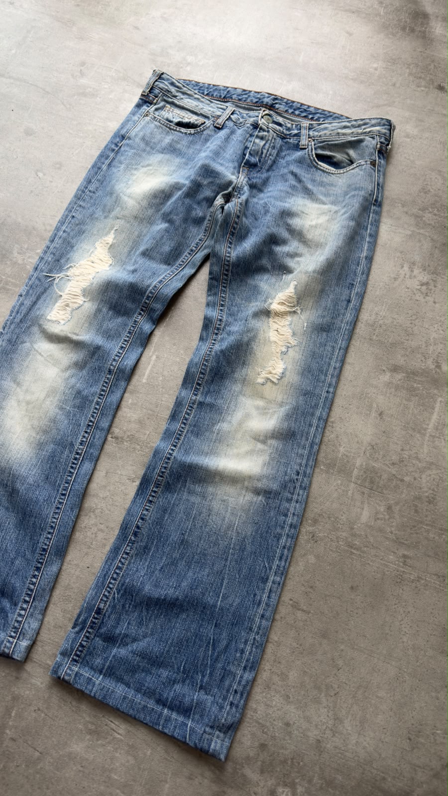 Japanese Washed Bootcut Jeans S