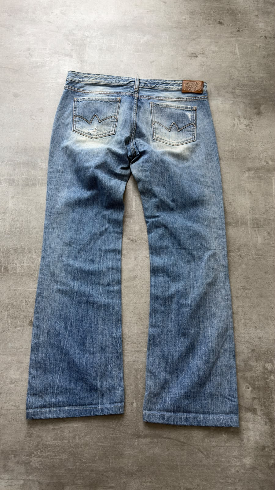 Japanese Washed Bootcut Jeans S