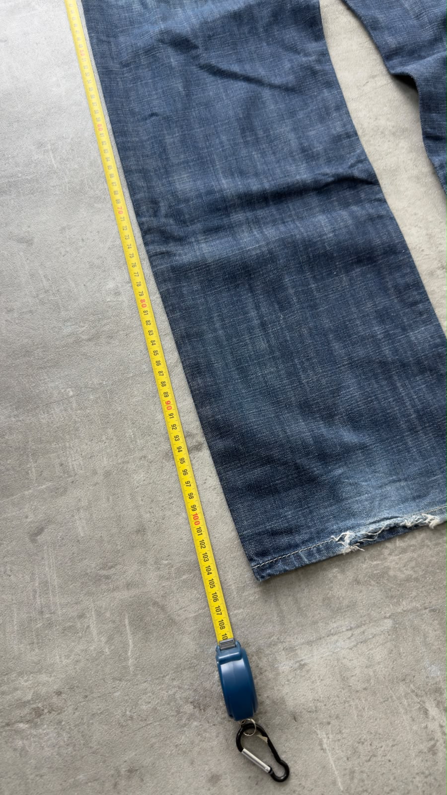 Washed Straight Jeans (M-L)