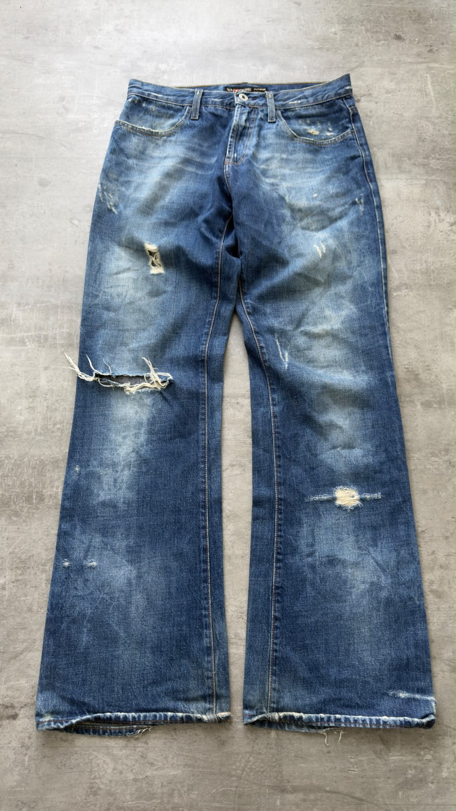 Japanese Washed Bootcut Jeans W30 (M)