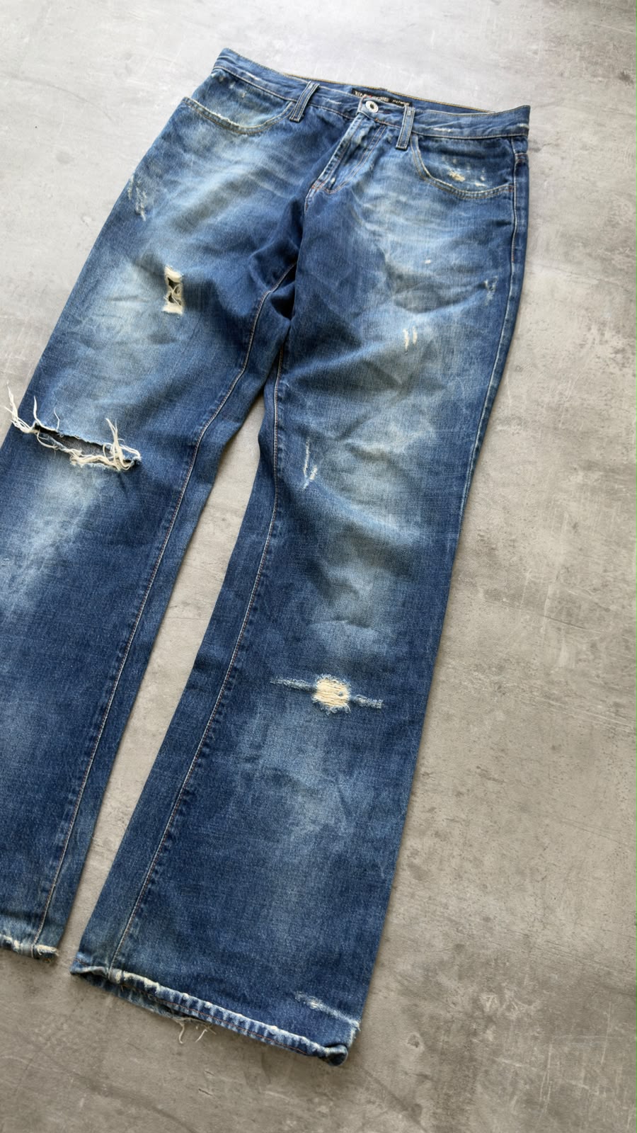 Japanese Washed Bootcut Jeans W30 (M)